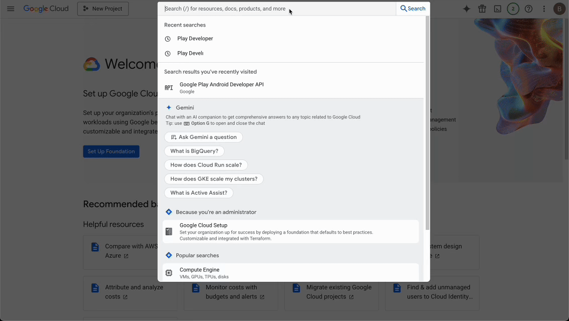 Enable Google Play APIs