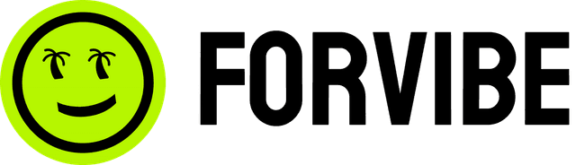 Forvibe logo, horizontal, for light backgrounds